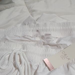 Women's White Active Shorts